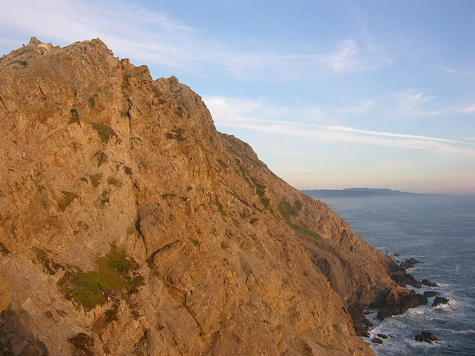 The Point Reyes headlands at golden hour